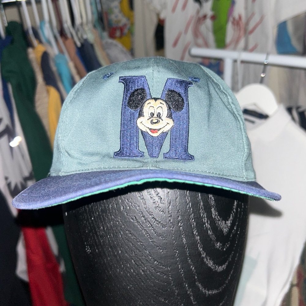 90s Disney Mickey Mouse Embroidered Snapback Hat